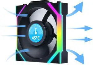Lian Li UNI Fan SL LCD Wireless 120mm ARGB Fan - Single Pack - 1.6