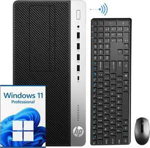Refurbished: HP ProDesk 600 G5 Tower Windows 11 Pro desktop