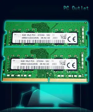 SK Hynix 16GB(2X8GB) 1Rx16 PC4 DDR4 3200MHz PC4-25600 RAM