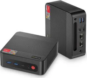 BOSGAME P4 [Dual 2.5GbE LAN] Gaming Mini PC Ryzen 7 5825U 32GB RAM