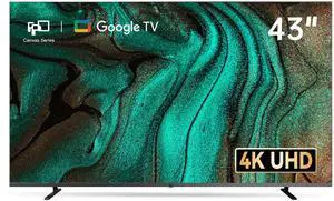FPD 43 Inch Smart TV 4K UHD LED Flat Screen Google TV with Google