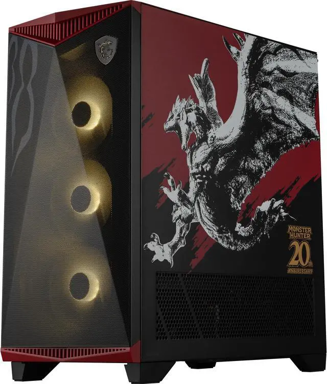 MSI MPG GUNGNIR 300 MONSTER HUNTER EDITION Black / Red Mid Tower