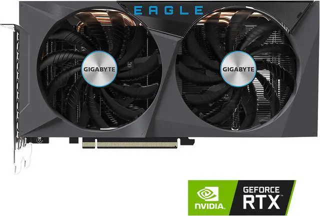 GIGABYTE GeForce RTX 3060 EAGLE OC 12G Graphics Card, 2 x
