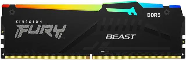 Kingston FURY Beast RGB 16GB DDR5 5600 (PC5 44800) Memory (Desktop