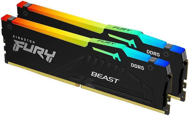 Kingston FURY Beast RGB 32GB (2 x 16GB) 288-Pin PC RAM DDR5 5600