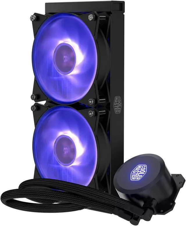 Cooler Master MasterLiquid ML240L RGB CPU Liquid Cooler - Newegg.com