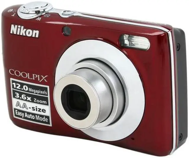 Nikon COOLPIX L22 Red 12.0 MP Digital Camera - Newegg.com