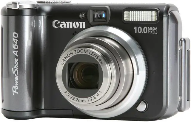 Canon PowerShot A640 Black 10.0 MP Digital Camera - Newegg.com