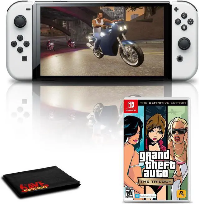 Nintendo Switch OLED (White) with Grand Theft Auto: The Trilogy
