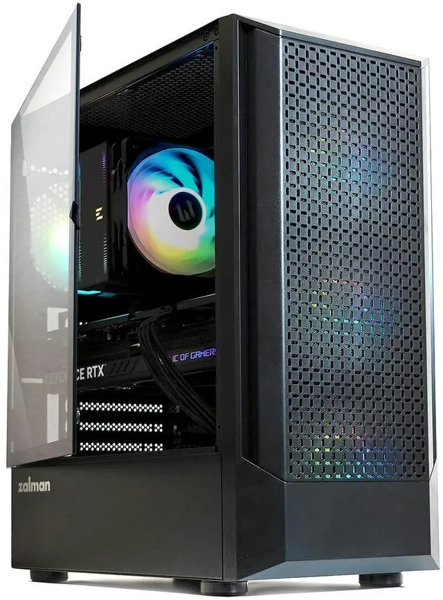 Zalman FIT Mid-Tower ATX RGB Gaming PC Case - 4 x 120mm ARGB Fans