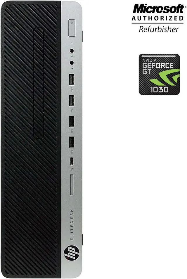 Refurbished: HP EliteDesk 800 G3 SFF Gaming Desktop Computer PC