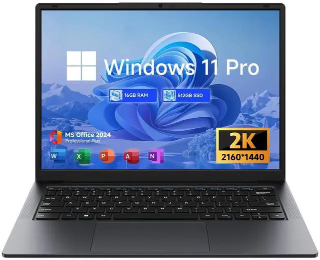 EYY Laptop Computer 16GB (8+8) RAM 512GB SSD, 14