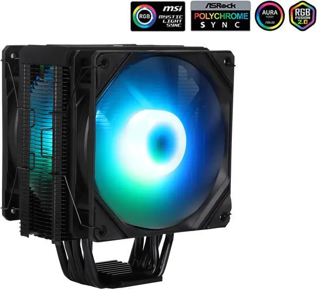 SAMA KA600D ARGB CPU Air Cooler 150MM Fan with 6 Copper Heat Pipes