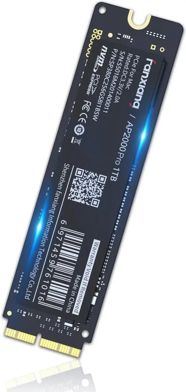 Fanxiang 512GB MAC SSD NVMe PCIe Gen3x4 3D NAND TLC Read Up to