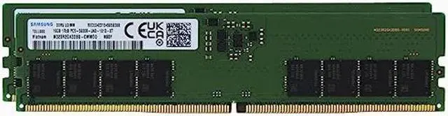 Samsung 32GB (2x16GB) DDR5 5600MHz High-Performance Gaming RAM PC5