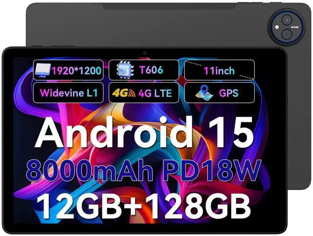 Headwolf Wpad7 2025 Newest Android 15 Tablet, 8 Core 11 Inch FHD