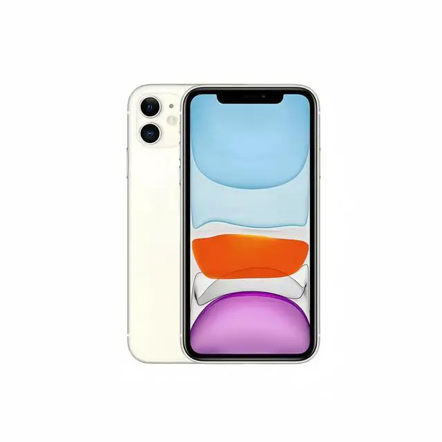 Refurbished: Apple iPhone 11 64GB Fully Unlocked Smartphone-White