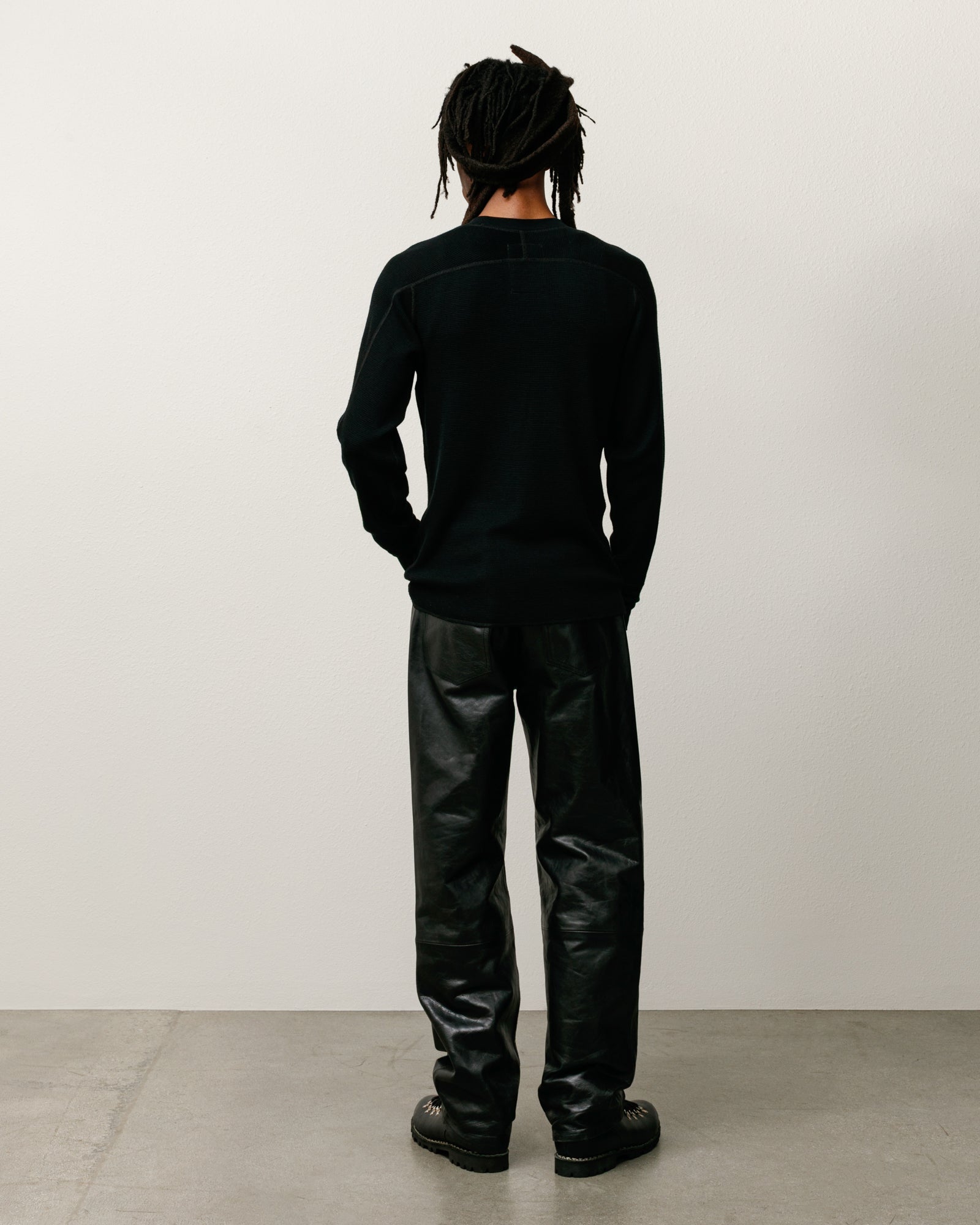 Wool LS Thermal – Black | Tops & Knits | Stüssy Canada