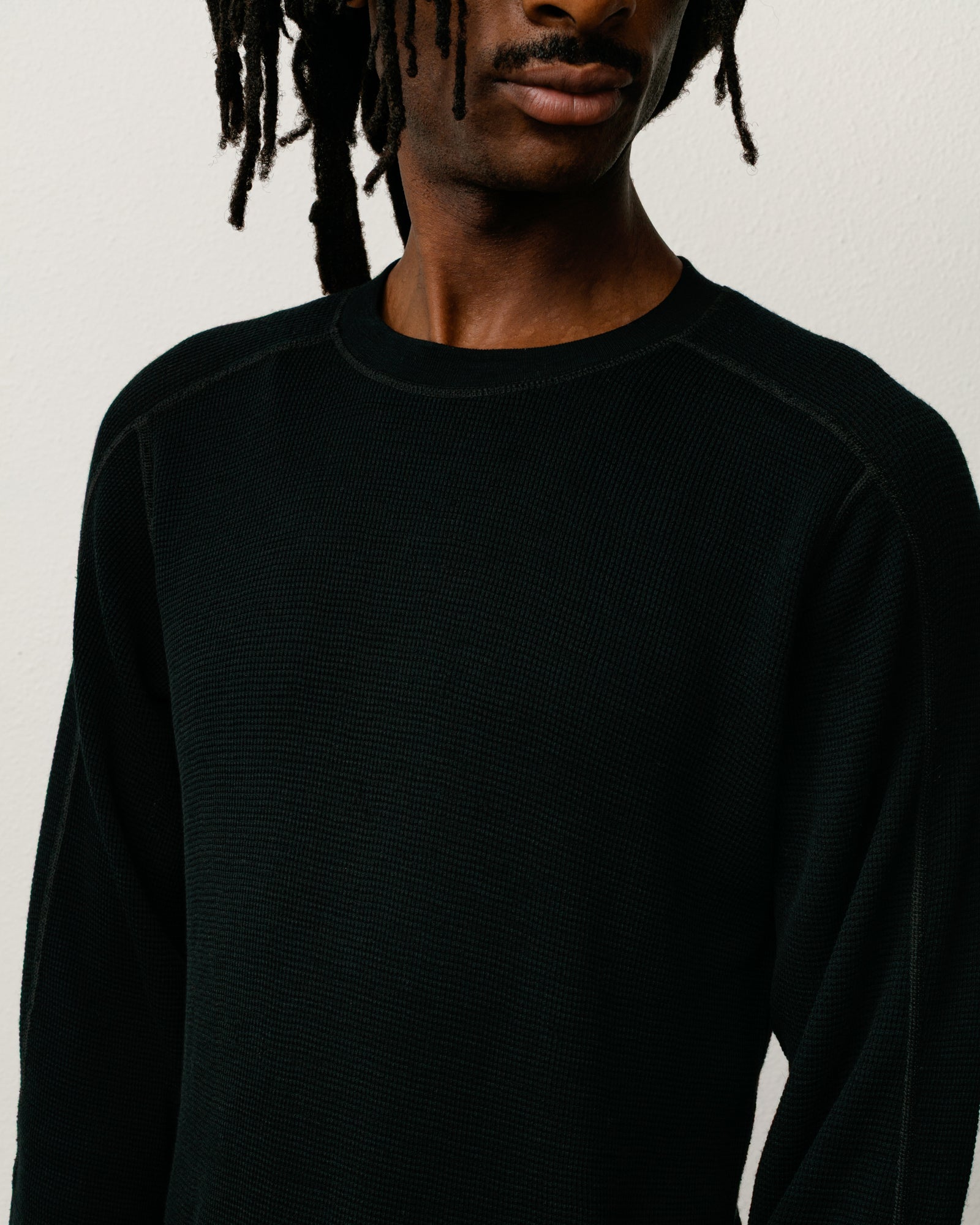Wool LS Thermal – Black | Tops & Knits | Stüssy Canada