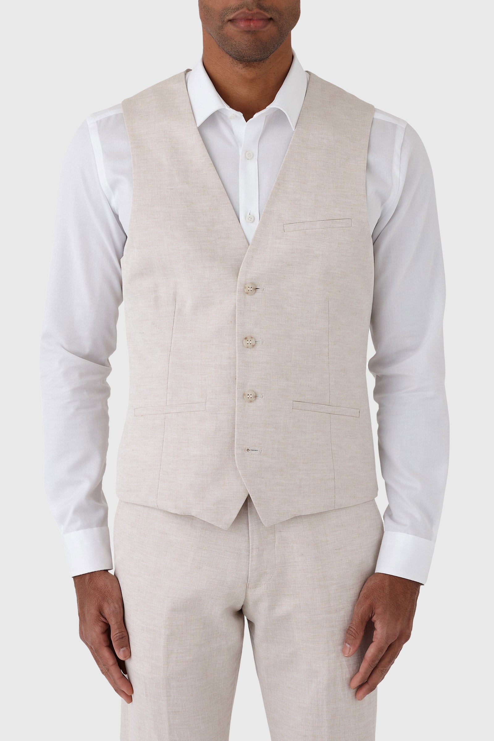 SAND NICK VEST | SLIM FIT | UBERSTONE – Cambridge Clothing