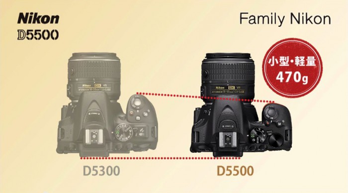 Nikon D5500！ニコン一眼レフ初のタッチパネル搭載！小型・軽量