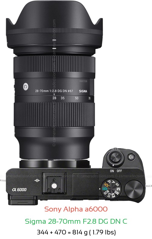 Sony A6000 Camera and Sigma 28-70mm F2.8 DG DN Lens