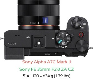 Sony A7C II Camera and Sony FE 28mm F2 Lens