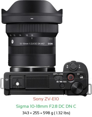 Sony ZV-E10 Camera and Sony E 10-20mm F4 PZ G Lens