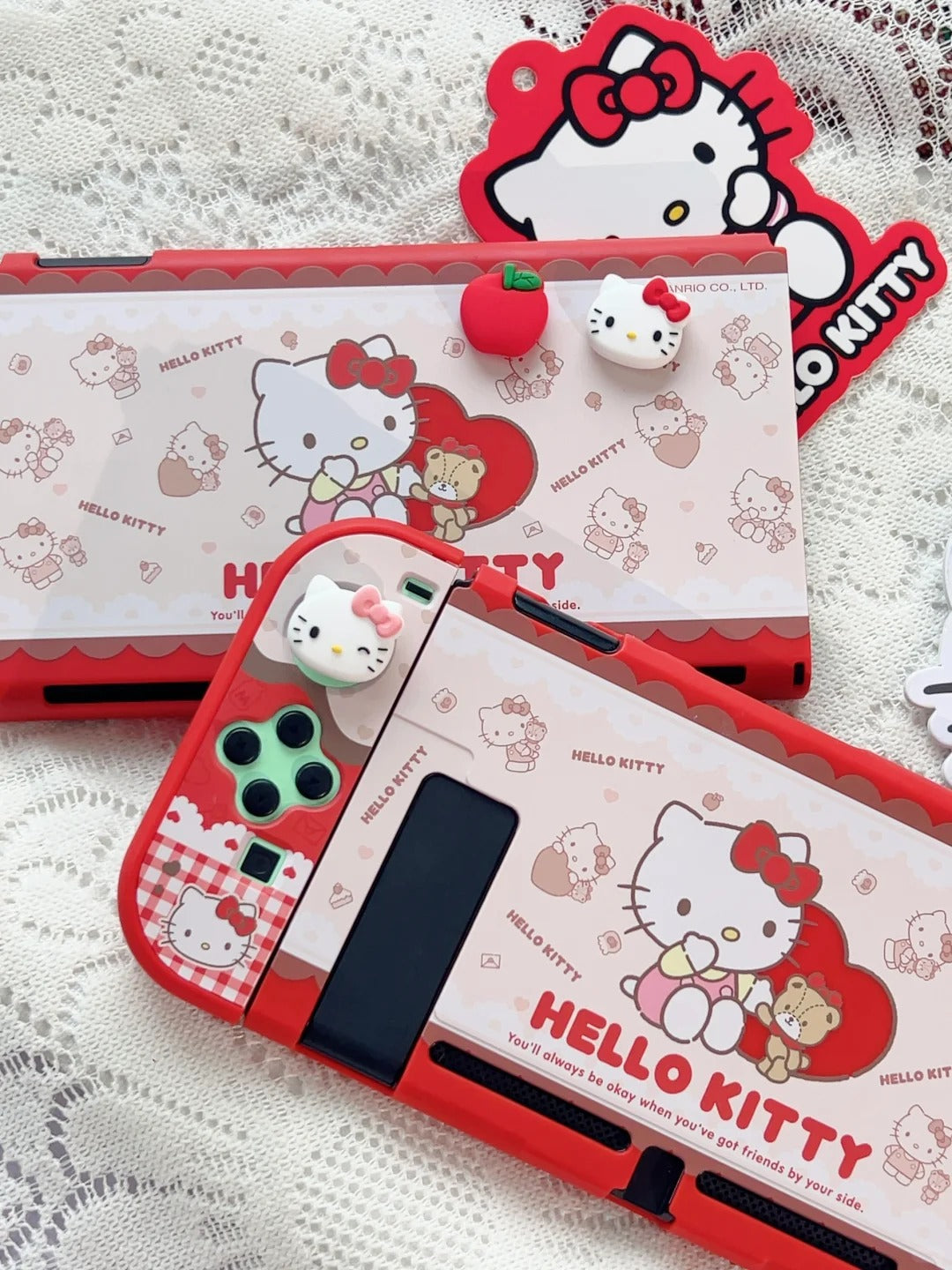 サンリオ］ハローキティ switch カバー アナログスティックカバー