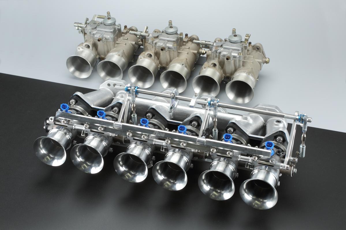 SOLEX」のミクニが試作した、L型チューニング・エンジン用の