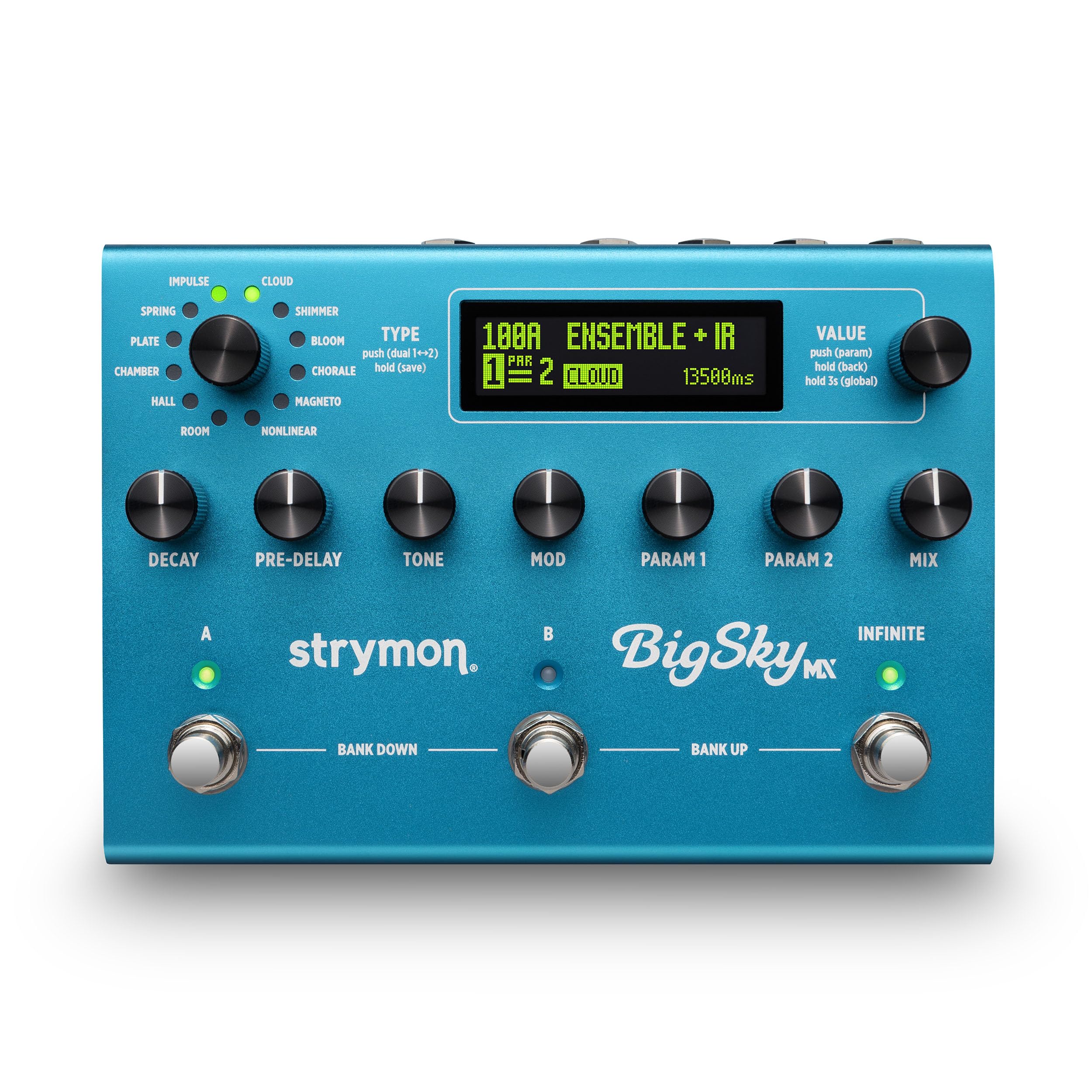 Pedal De Efeitos De Guitarra Reverb Workstation Strymon Bigsky Mx