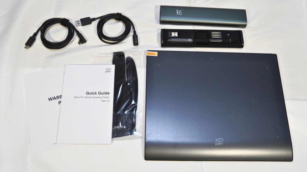 XPPen】Deco Pro (Gen2) – 枠もボタンも隙間もないデザインの板タブ