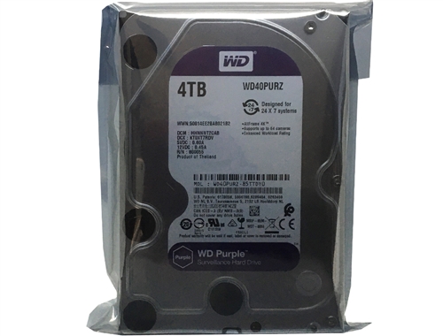 Western Digital Purple Surveillance WD40PURZ 4TB 5400RPM 64MB
