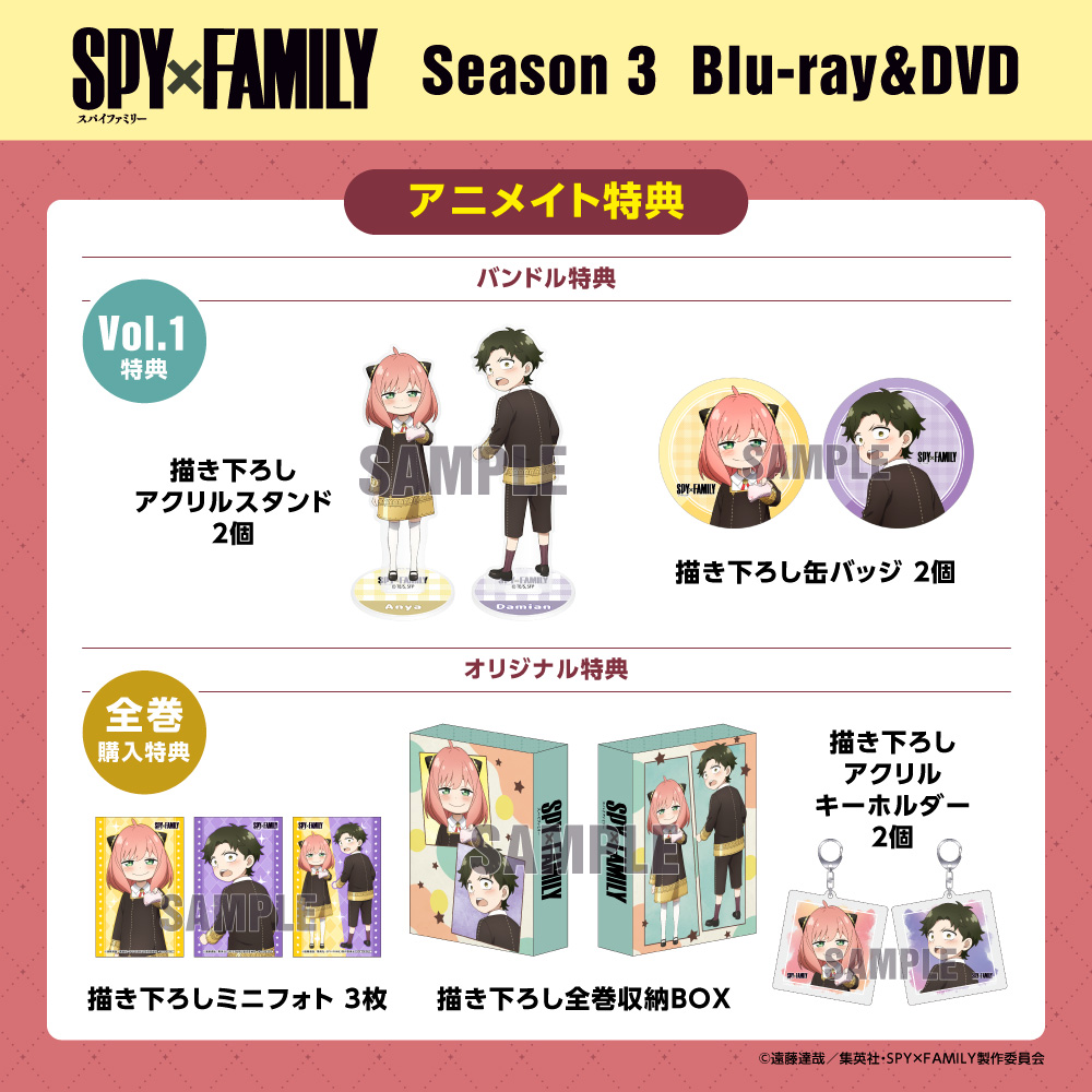 2026年】アニメseason3の円盤発売(SPY×FAMILY) - 推し活info..