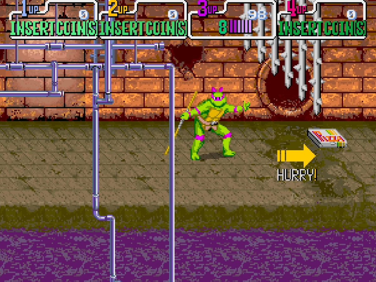 ピザ好きの爬虫類4人衆がアーケードで大暴れ！ 『T.M.N.T. スーパー亀