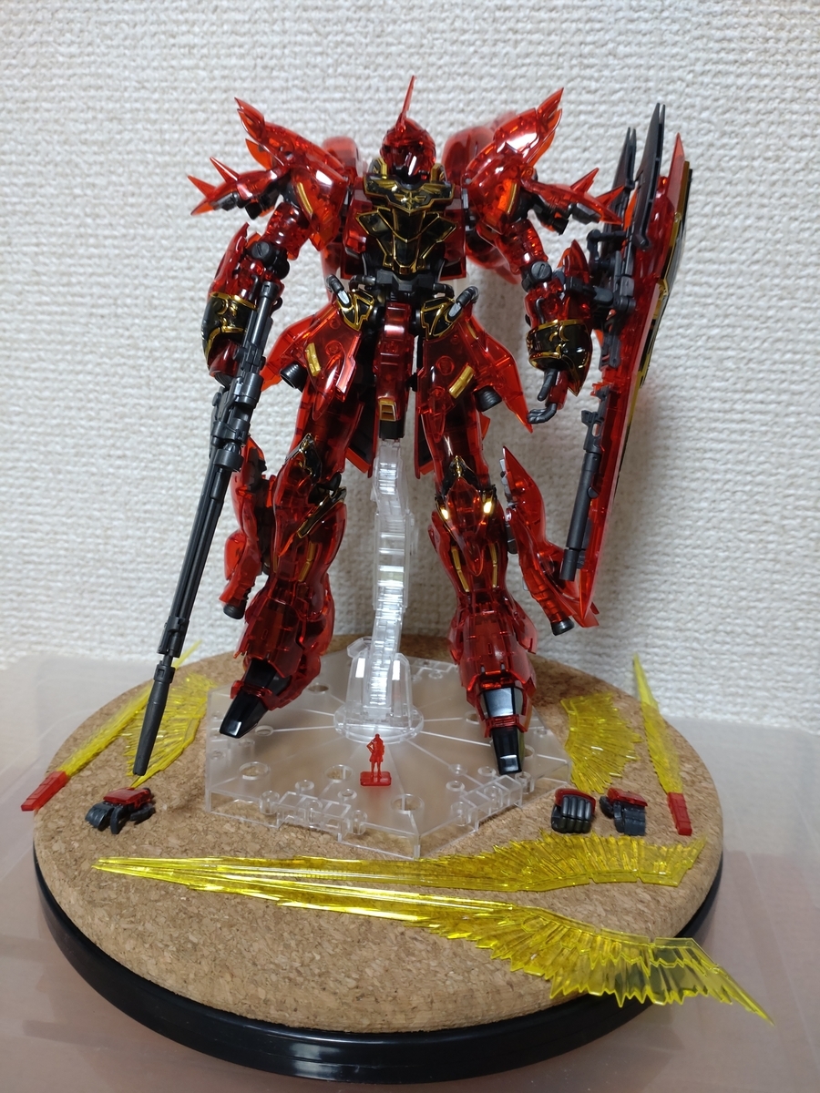RG シナンジュ クリアカラーの製作 -素組み- - トチオーのプラモデル