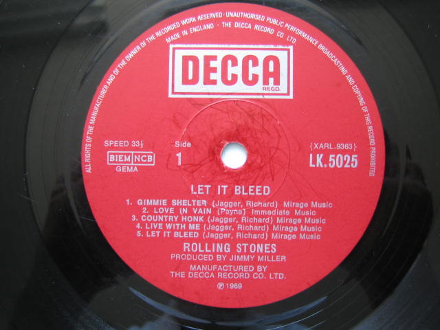 ローリング・ストーンズ UK盤 LET IT BLEED モノラルいろいろ
