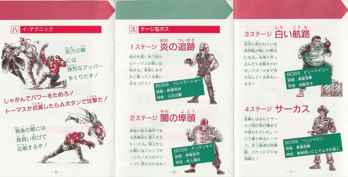 スパルタンX2』1991年／ファミコン - レトロゲームの説明書保管庫