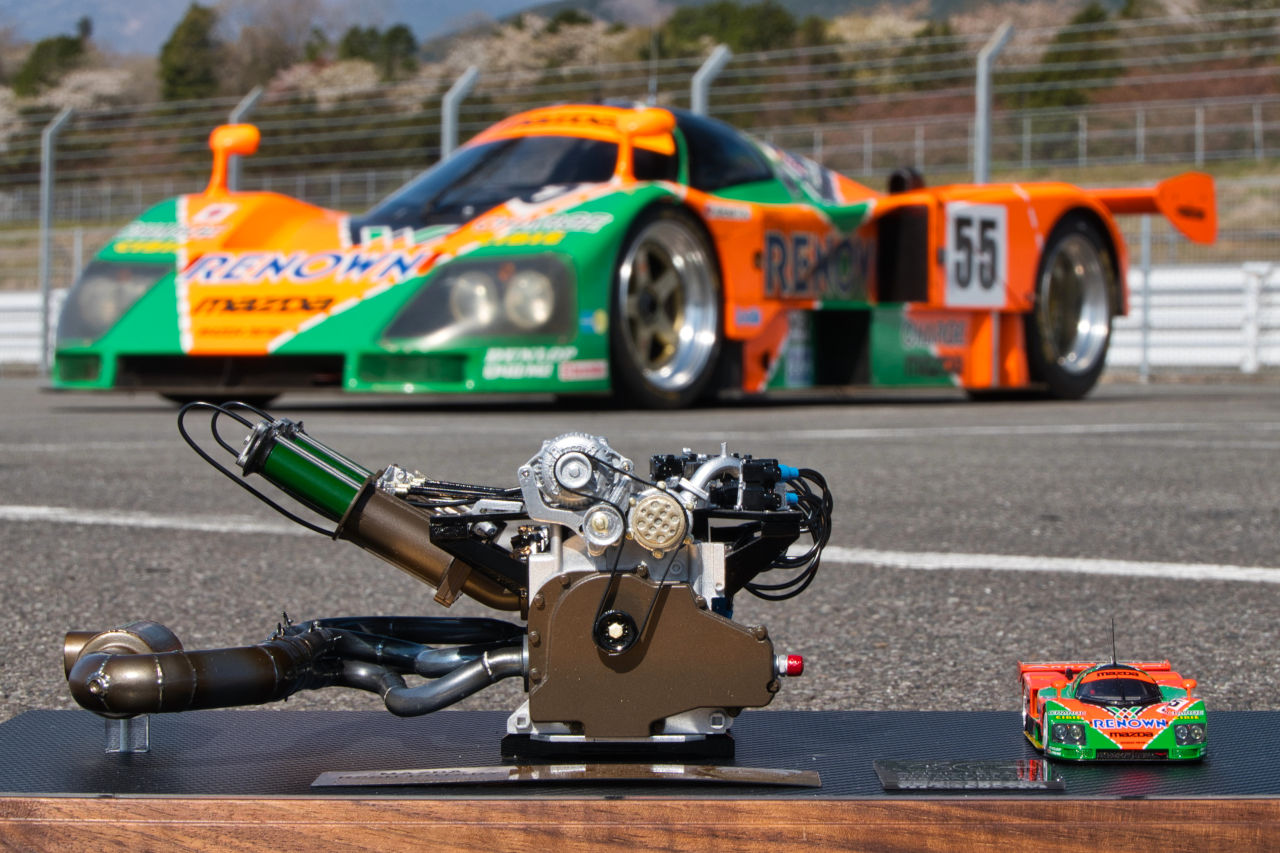 マツダ787Bの心臓部、名機『R26B』1／6スケール“ル・マン優勝30周年