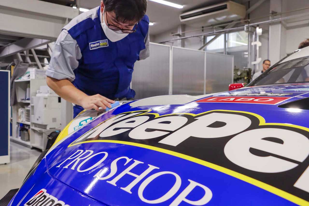 KeePer技研がスーパーGTでスポンサードする3台に『EXキーパー』を施工