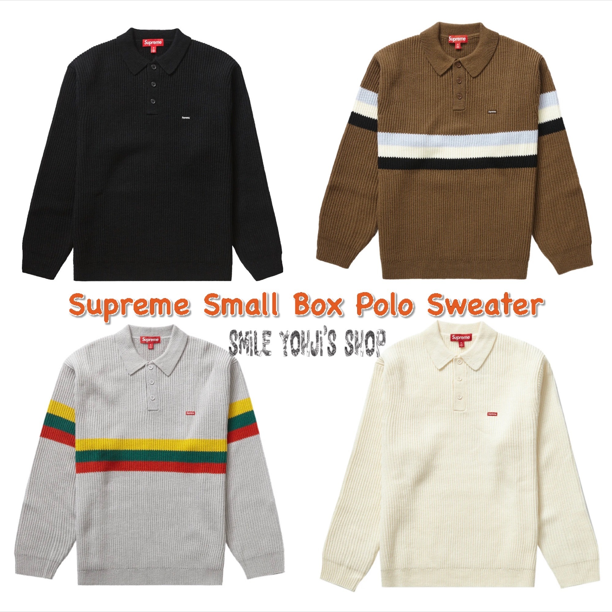 ☆23AW WEEK11☆Supreme Small Box Polo Sweater (Supreme/ニット