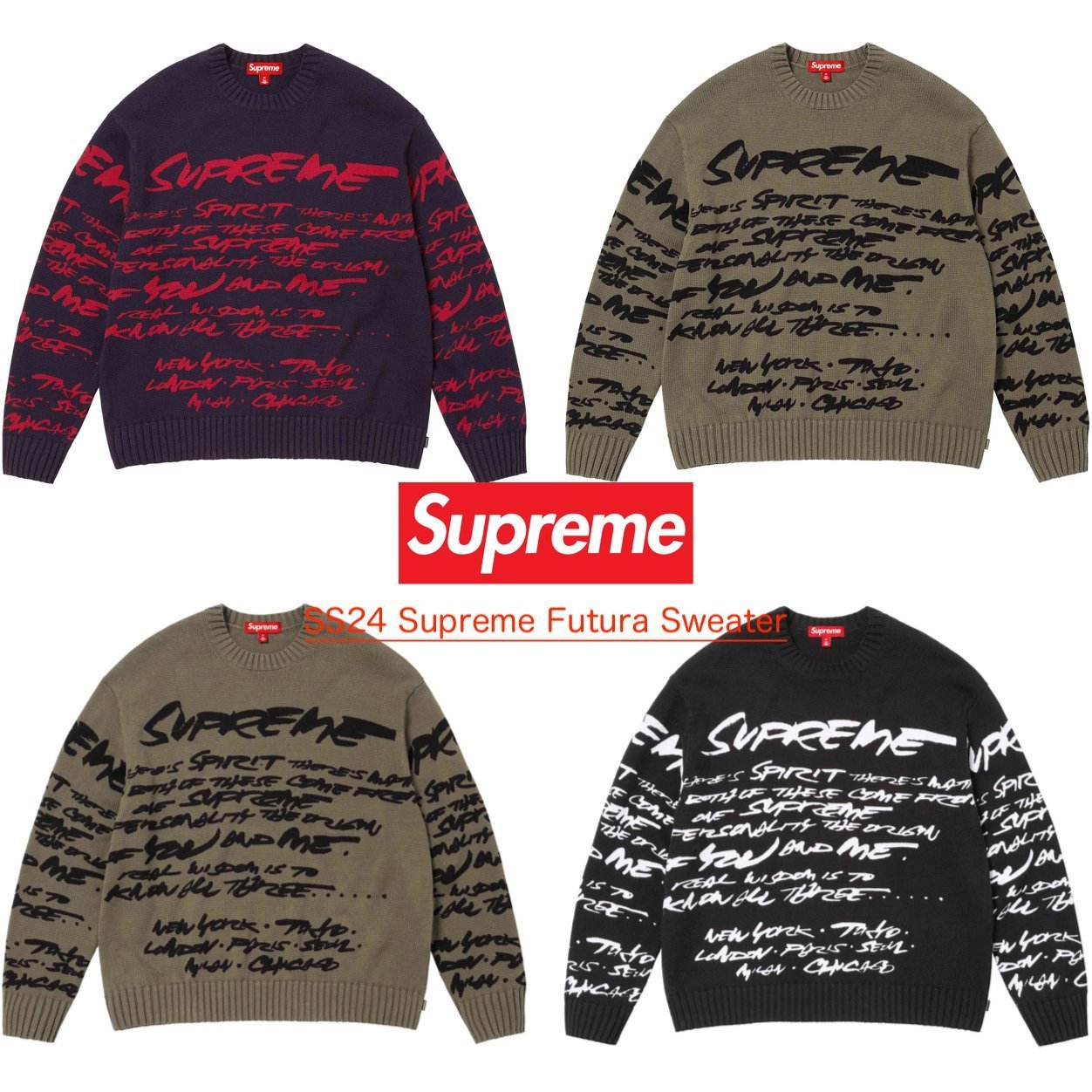 SS24 Supreme Futura Sweater シュプリーム フーチュラ セーター