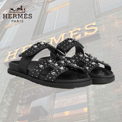 スタッズ HERMES(エルメス) サンダル・ミュール(レディース