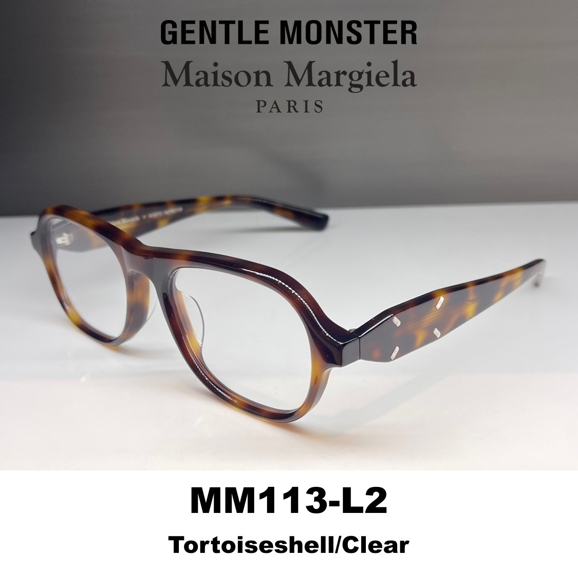 Maison Margiela X GENTLE MONSTER】MM113 L2 (Tortoiseshell) (Gentle