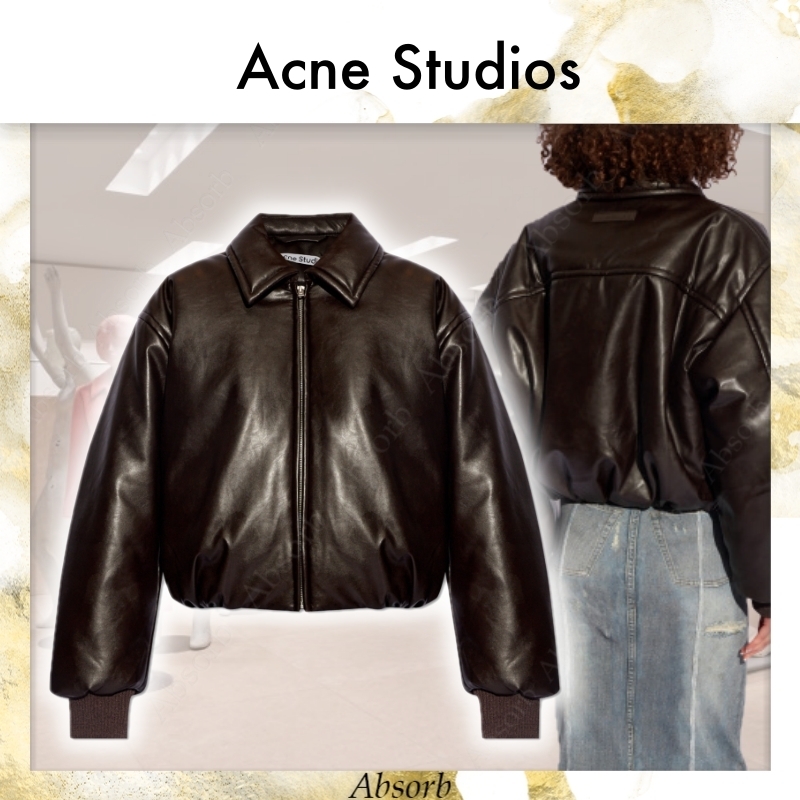 24SS NEW】Acne Studios / フェイクレザー ボンバージャケット (Acne