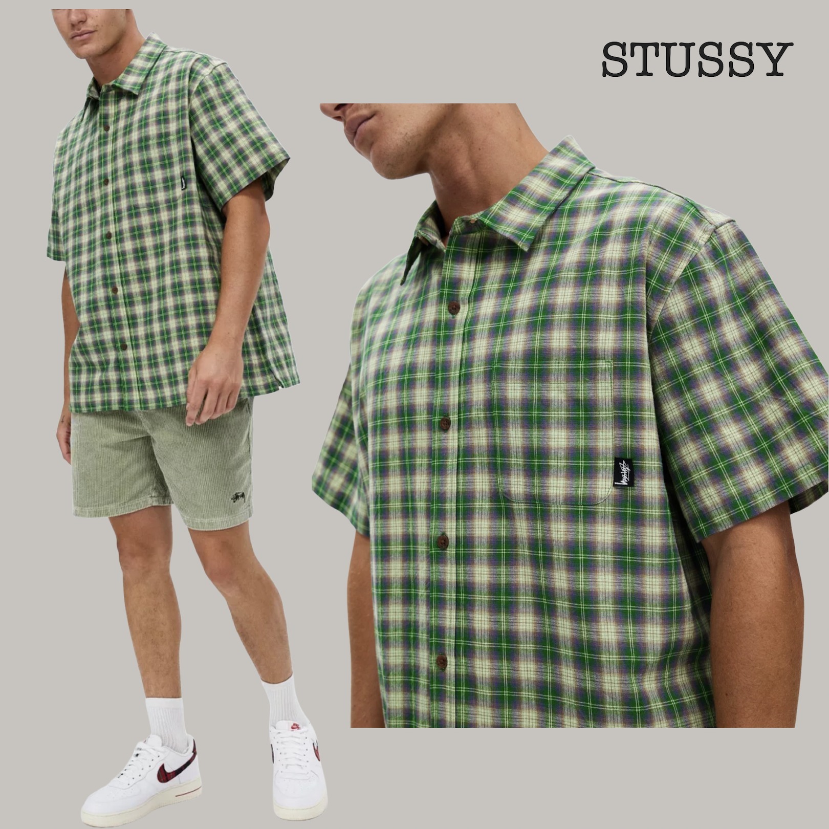 ◇STUSSY◇ Coping Check SS Shirt チェック柄 半袖シャツ (STUSSY