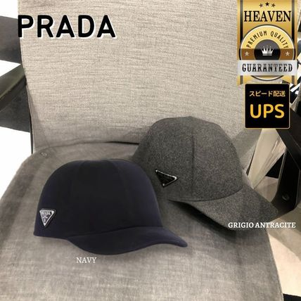 グレー（灰色）系 PRADA(プラダ) キャップ(メンズ) - ブランド通販のBUYMA