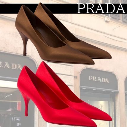 レースアップ 22.5cm PRADA(プラダ) サンダル・ミュール(レディース