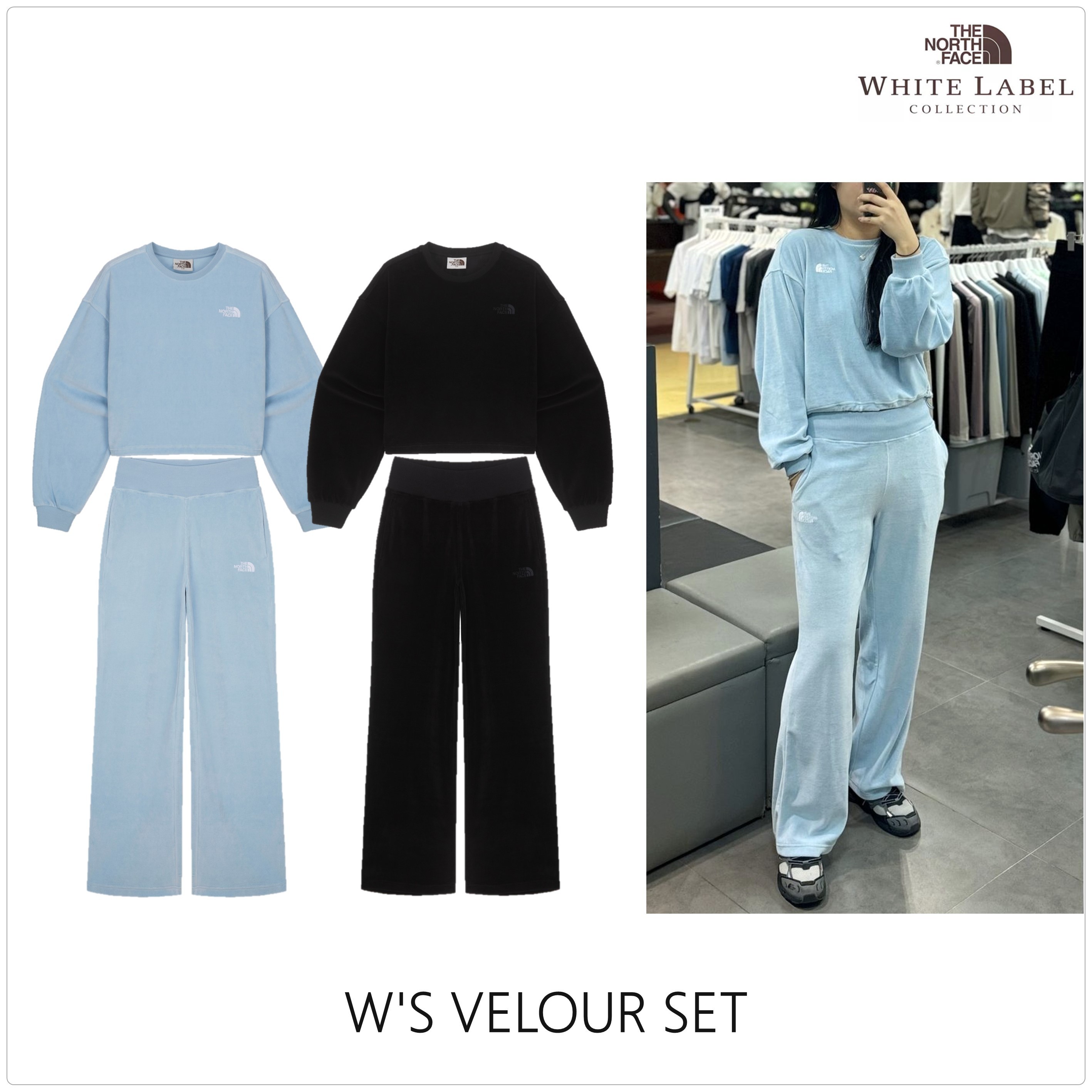 ノースフェイス]W'S VELOUR セット☆新作・24AW☆人気☆ (THE NORTH