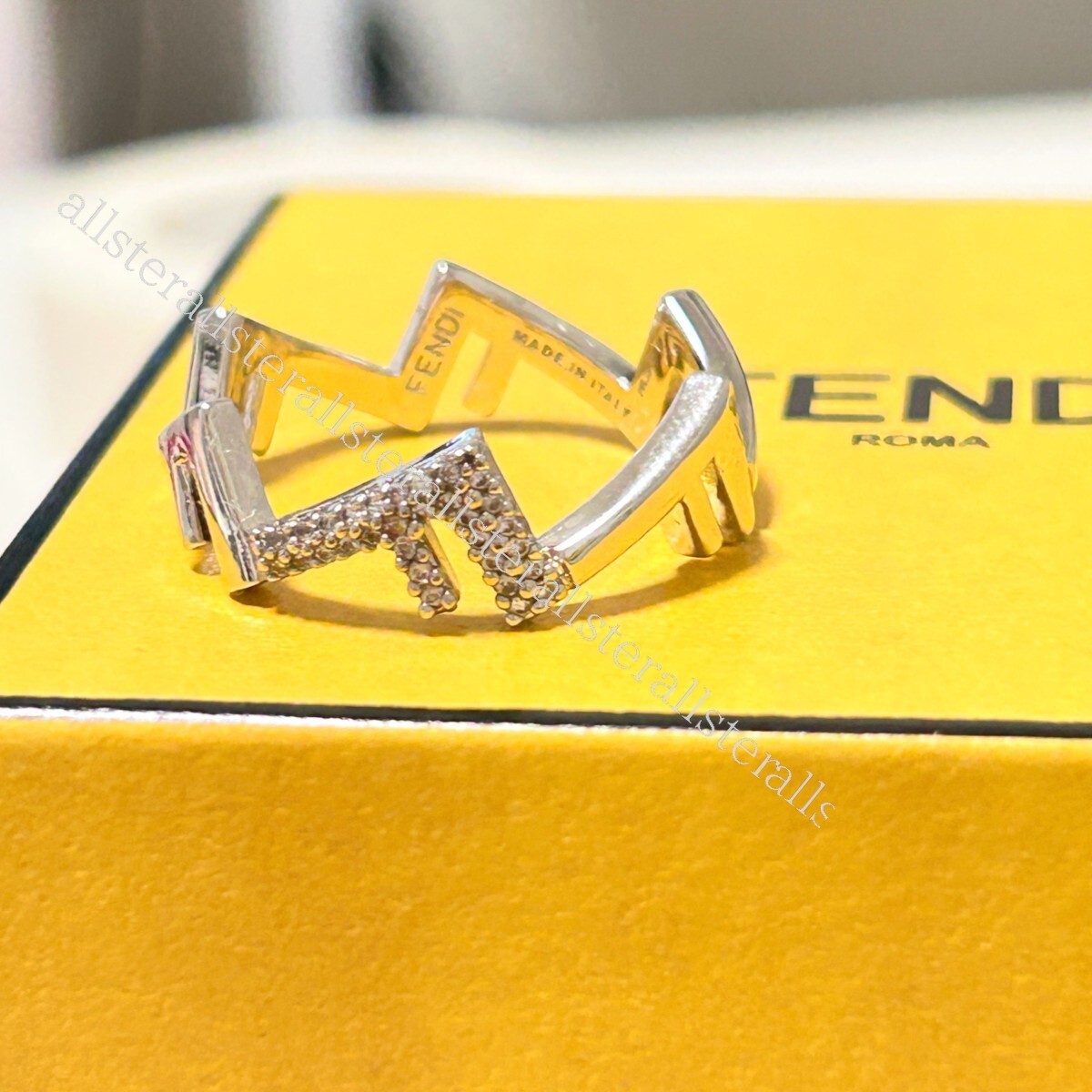 目黒蓮さん着用【FENDI】フェンディ ファイブリング メンズ 指輪